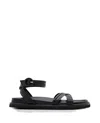Gianvito Rossi Black Nappa Leather Lianne Sandals In Black