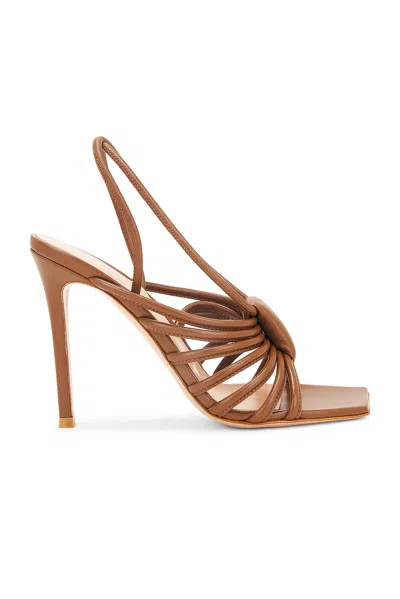 Gianvito Rossi Nappa Slingback Sandal In Cuoio