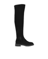 Gianvito Rossi Lexington Suede Over-the-knee Boots In Black
