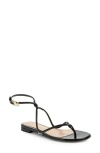 Gianvito Rossi Mamba Leather Flat Sandals In Black
