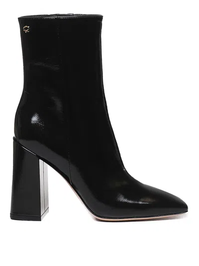 GIANVITO ROSSI NUIT BOOTS IN PATENT LEATHER