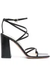 Gianvito Rossi Night Leather Heel Sandals In Black