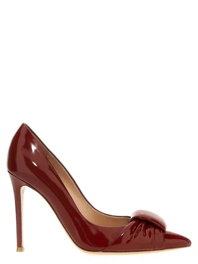 Gianvito Rossi Red Nuit Leather Pumps