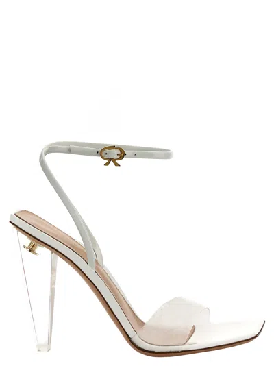 Gianvito Rossi Odyssey 120mm Trasnparent Sandals In White