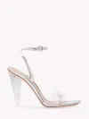 GIANVITO ROSSI ODYSSEY SILVER SANDALS