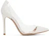 Gianvito Rossi Plexi In Offwhite+trasp