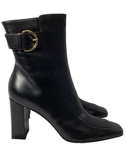 Gianvito Rossi Olsen Leather Ankle Boot