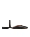 Gianvito Rossi Tivoli Slingback Ballerinas In Black Tappa In Black