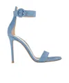 Gianvito Rossi Portofino High Heel Sandals Female Blue In Blue