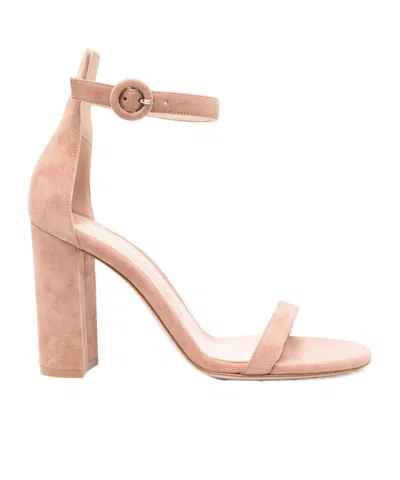 Gianvito Rossi Open-toed High-heeled Sandals In Nude