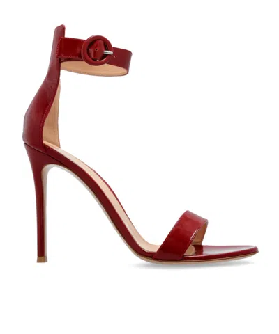 Gianvito Rossi Open-toed High-heeled Sandals In Red
