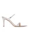 Gianvito Rossi Open-toed Pointed High-heeled Sandals In White