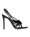 Gianvito Rossi Open-toed Square Toed High-heeled Sandals In Black