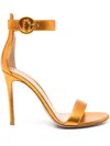 Gianvito Rossi Portofino 105mm Leather Sandals In Orange