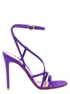 Gianvito Rossi Purple Ankle Strap Heels In Purple