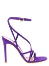 Gianvito Rossi Purple Ankle Strap Heels In Purple