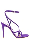 Gianvito Rossi Purple Ankle Strap Heels