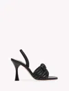 Gianvito Rossi Ottavia 95 Nappa Leather Sandals In Black Leather