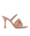 Gianvito Rossi Ottavia 95 Knotted Leather Slingback Sandals In Nude