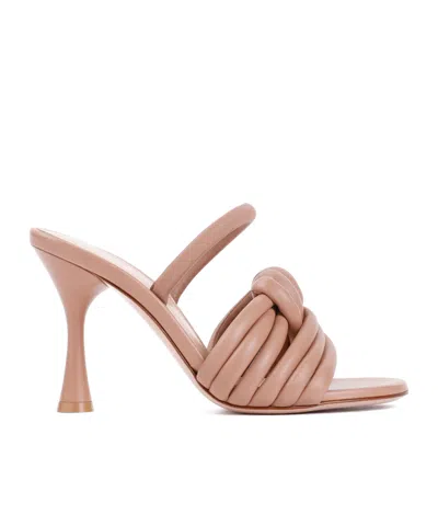 GIANVITO ROSSI OTTAVIA KNOT HIGH-HEELED SANDALS