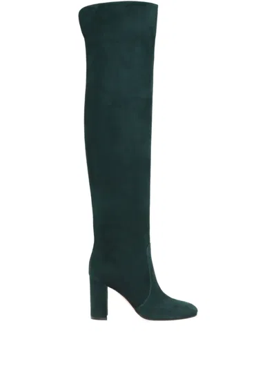 GIANVITO ROSSI OVER-THE-KNEE BLOCK-HEEL BOOTS