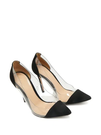 Pre-owned Gianvito Rossi Panelled Pumps In Black