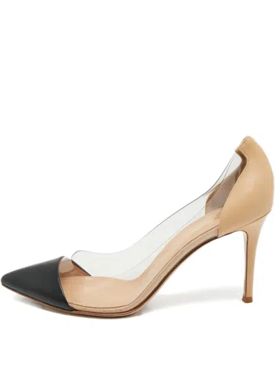 Pre-owned Gianvito Rossi Panelled Pumps In Neutral