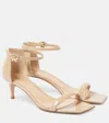 Gianvito Rossi Pat 55 Leather Sandals In Sand