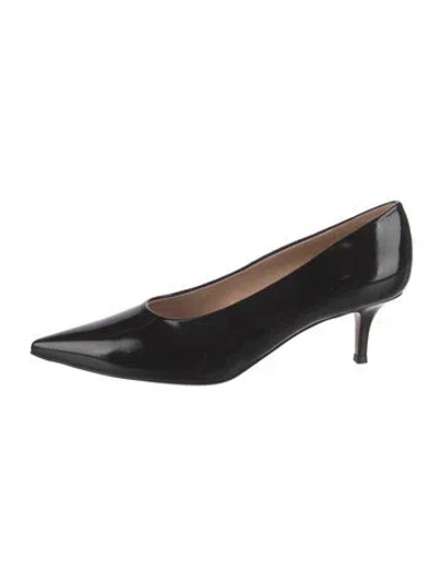 Pre-owned Gianvito Rossi Patent Leather Ballet Flats In Black