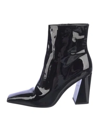 Pre-owned Gianvito Rossi Patent Leather Boots In Black