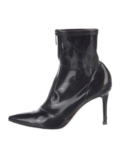 Pre-owned Gianvito Rossi Patent Leather Boots In Black