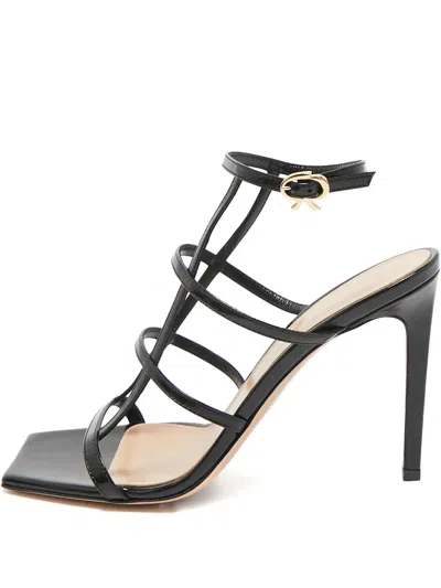 Pre-owned Gianvito Rossi Patent-leather Cage Sandals