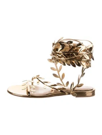 Pre-owned Gianvito Rossi Patent Leather Gladiator Sandals