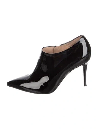 Pre-owned Gianvito Rossi Patent Leather Mules In Black