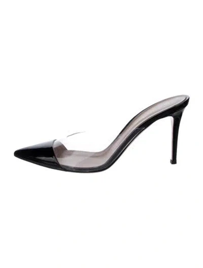 Pre-owned Gianvito Rossi Patent Leather Mules In Multi