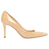 Gianvito Rossi Patent Leather Pigalle Pump Heel In Brown