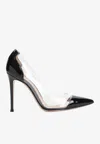 Gianvito Rossi Plexi Pump Patent Leather Transparent Panels In Multi