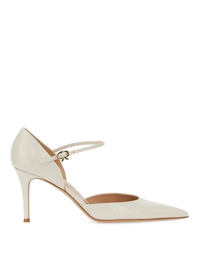 Gianvito Rossi Patent Leather Pump In White