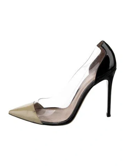 Pre-owned Gianvito Rossi Patent Leather Pumps In Neutral