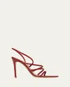 Gianvito Rossi Ettie 105 Nappa Leather Sandals In Rouge Roug