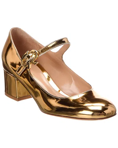 Gianvito Rossi Patent Pump In Gold