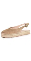 Gianvito Rossi Paz Velour And Corda Espadrilles Camel/natural