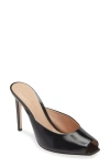 Gianvito Rossi Peep Toe Slide Sandal In Black