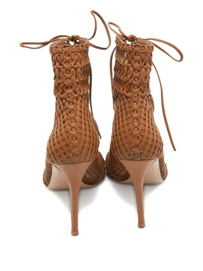 Pre-owned Gianvito Rossi Perforated Leather Boots