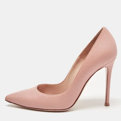 Pre-owned Gianvito Rossi Pink Leather Gianvito Pumps Size 36