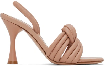 Gianvito Rossi Pink Ottavia Heeled Sandals In Peach