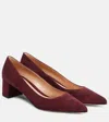 Gianvito Rossi Piper 45 Suede Pumps