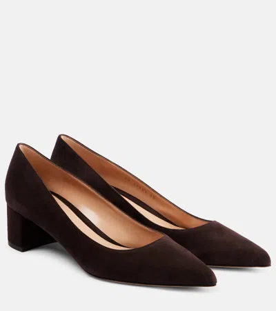 Gianvito Rossi Piper 45 Suede Pumps