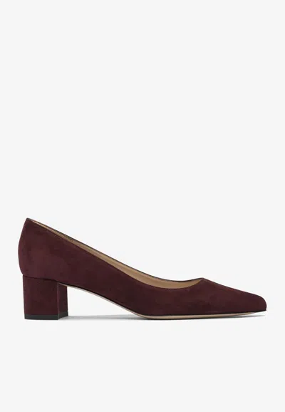 Gianvito Rossi Piper 45 Suede Pumps