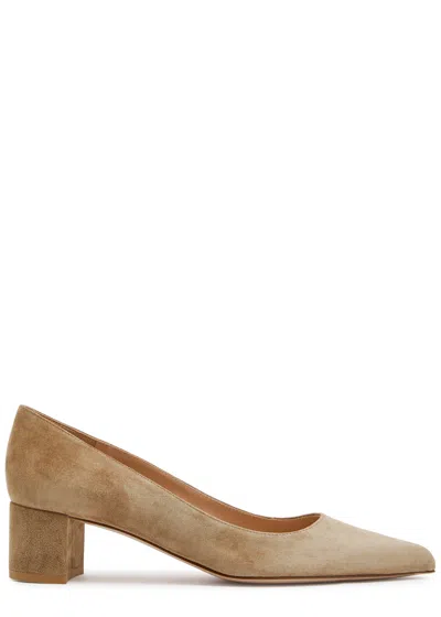 Gianvito Rossi Piper 45 Suede Pumps In Brown
